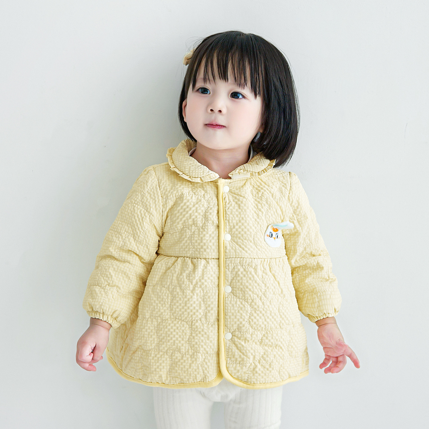 Chaqueta de algodón infantil primavera, otoño, invierno, abrigo de algodón caliente, chaqueta de invierno para niñas de un año, chaqueta de algodón para niñas