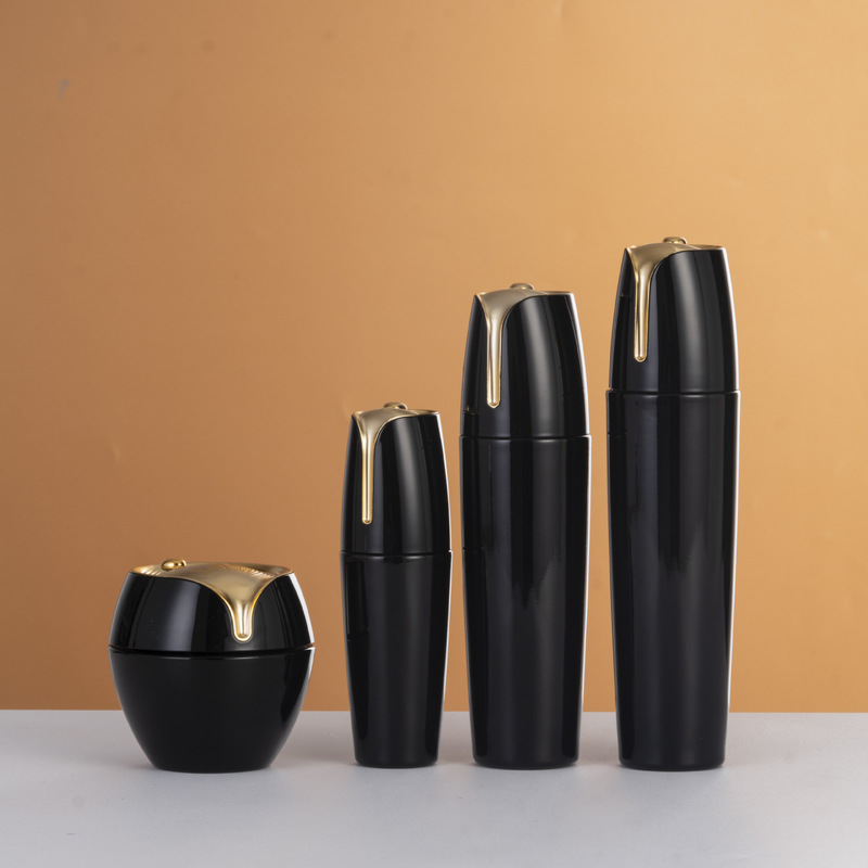 化粧品の化粧品の瓶の高級な水の乳液のガラスは瓶のアクリルのクリームの瓶のセットの精華の液体の瓶を詰めます。|undefined