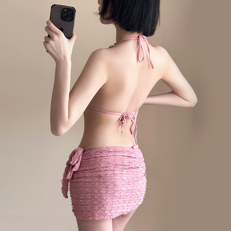 Cute sexy split swimwear, Chanel style