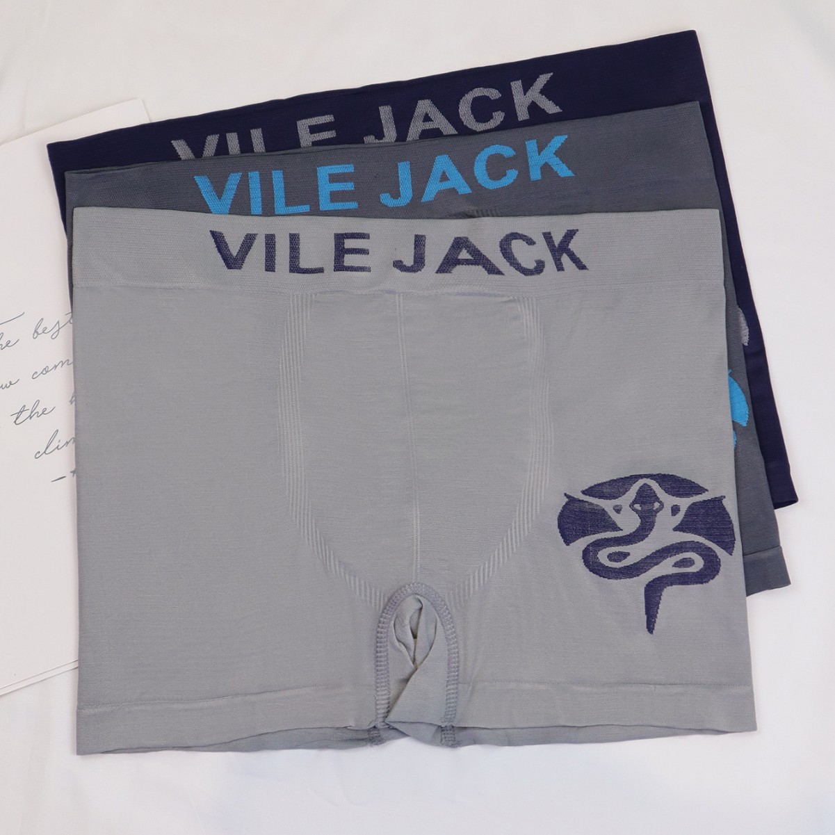 2025 Año de la serpiente nuevo estilo calzoncillos boxer calzoncillos transpirables de cintura media zodiacal año de la serpiente calzoncillos de los hombres