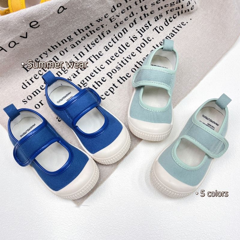 儿童帆布鞋夏季女孩新款学步鞋休闲软底宝宝布鞋幼儿园室内小白鞋