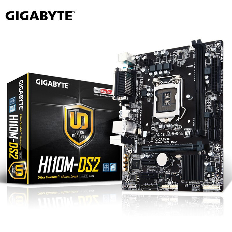 适用于技嘉（GIGABYTE） H110M-DS2 DDR4针脚全固态电容电脑主