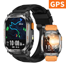 跨境QX18智能手表GPS定位运动指南针蓝牙通话语音助手GloryFitPro