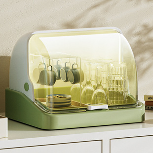 Dust-proof water cup storage rack desktop tea cup holder glass wine cup rack draining tray rack water cup storage box