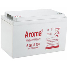 AROMA蓄電池6GFM-100華龍12V100AH太陽能光伏船舶UPS電源基站包郵