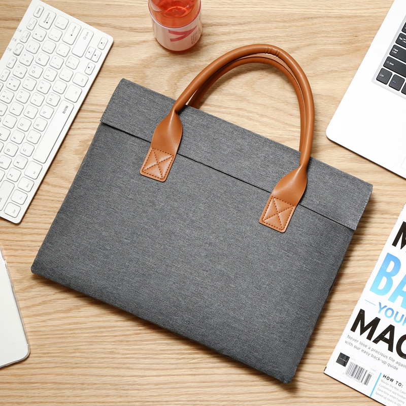 Cross-border New Fashion Laptop Bag Business 15.6 Laptop Bag Lightweight Simple Men's Briefcase