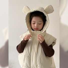 童装女童马甲2025秋冬装新款童装加厚外套宝宝洋气上衣儿童棉服
