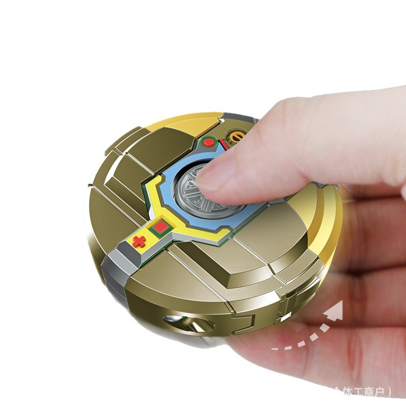 Nuevo giroscopio mecánico de deformación de la punta del dedo creativo descomprimir niños girar cool deformación giroscopio robot juguete pequeño
