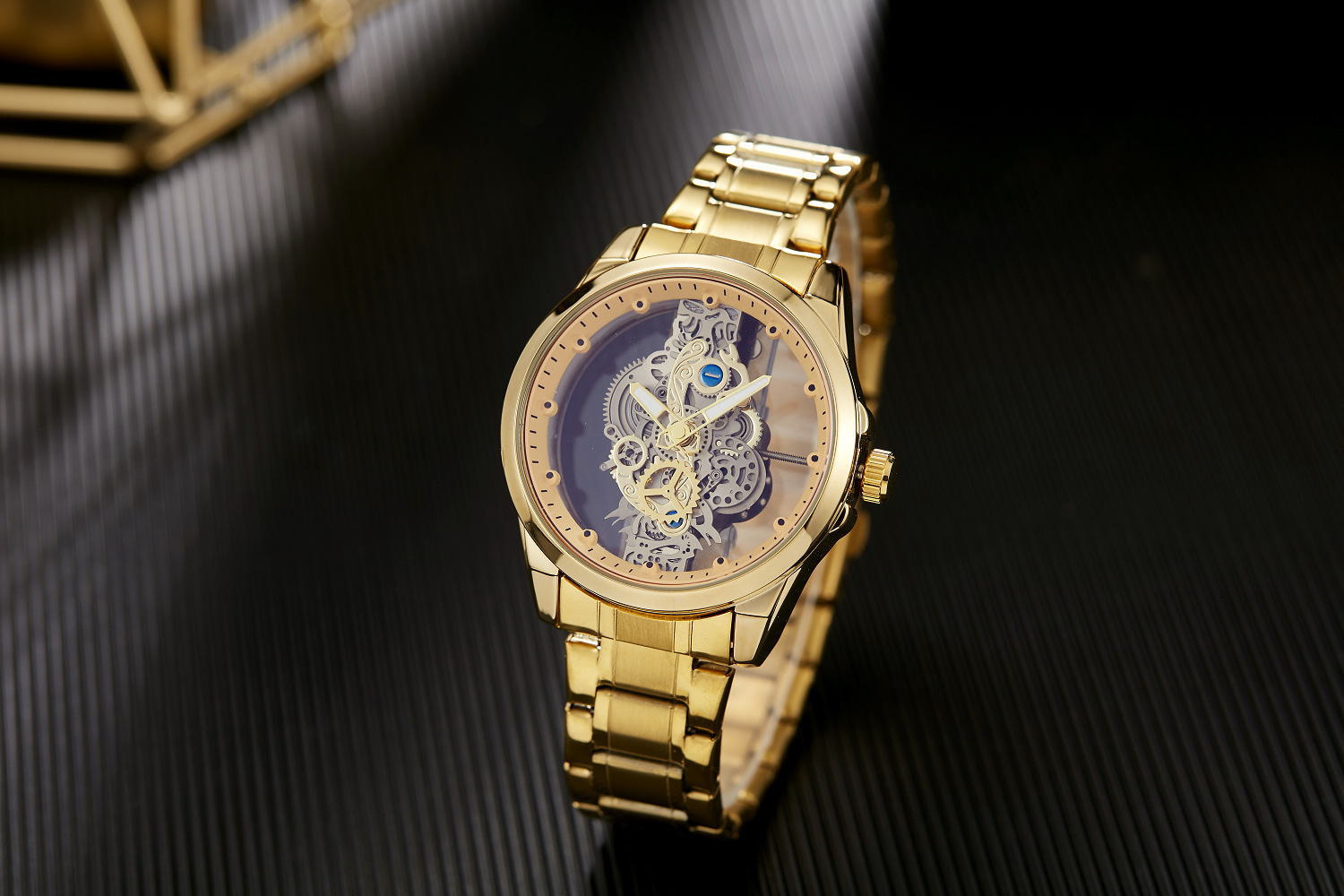 Automatic Mechanical Watch For Men Double Sided Skeleton Design_voghion.com