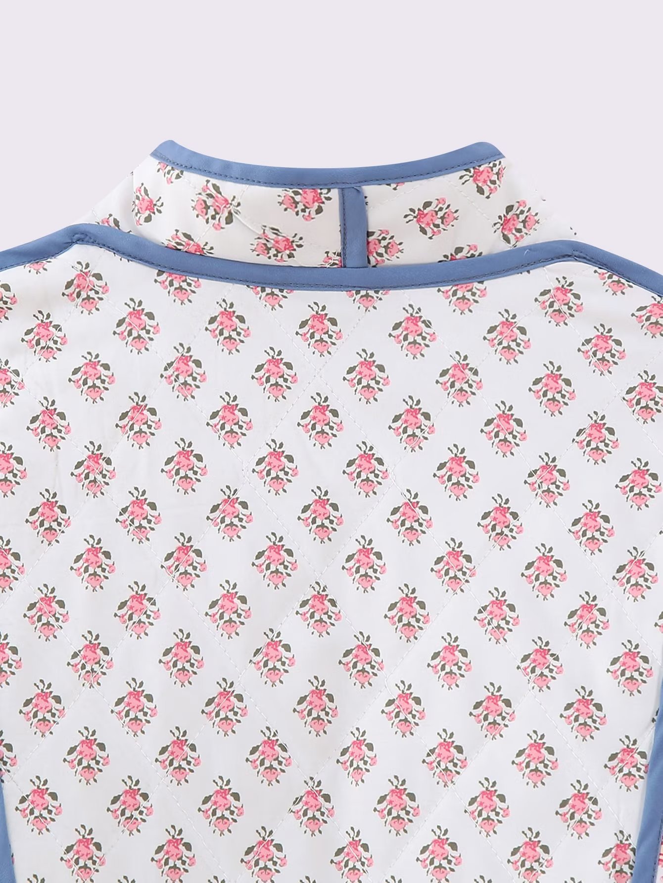 Women's Reversible Printed Jacket Lightweight Autumn Cotton Coat_voghion.com