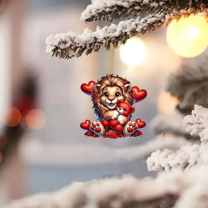Colgante de decoración acrílico perfecto para accesorios de automóviles y decoraciones de árboles de Navidad
