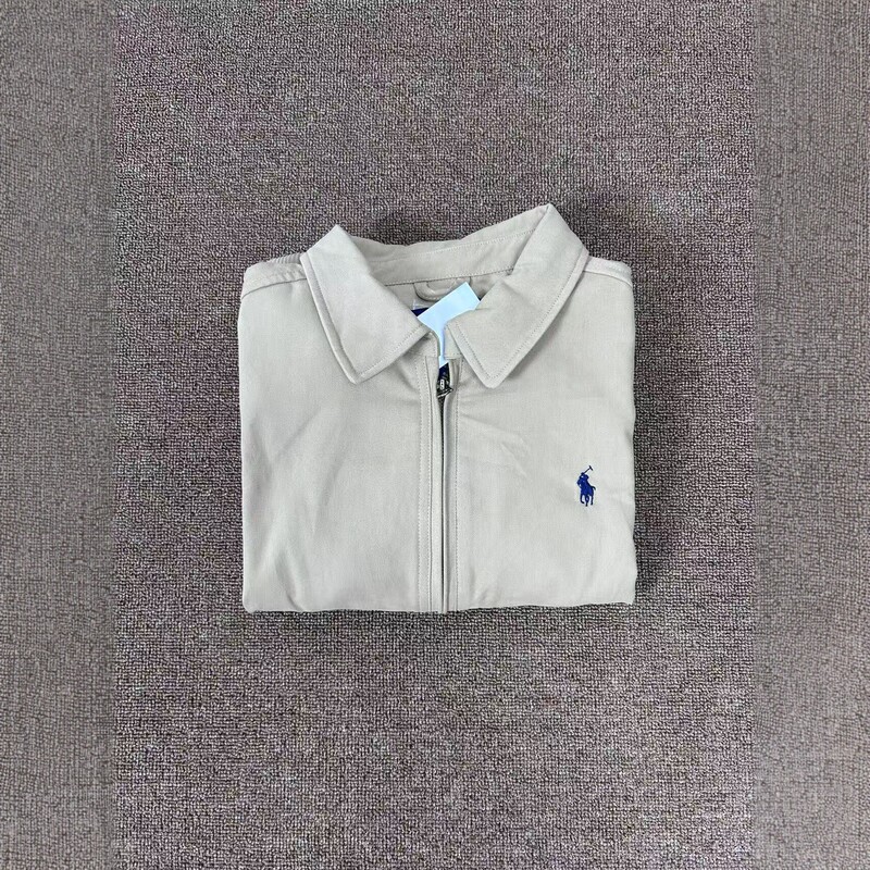 High-quality women's casual versatile jacket with QR code, embroidered pony, turn-down collar, and zipper