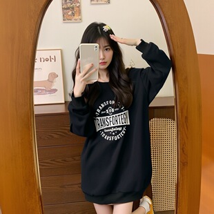 62970 Special Big Sale Fat mm Waffle Korean Style Loose Sweater Autumn Large Size Women's Top Tops