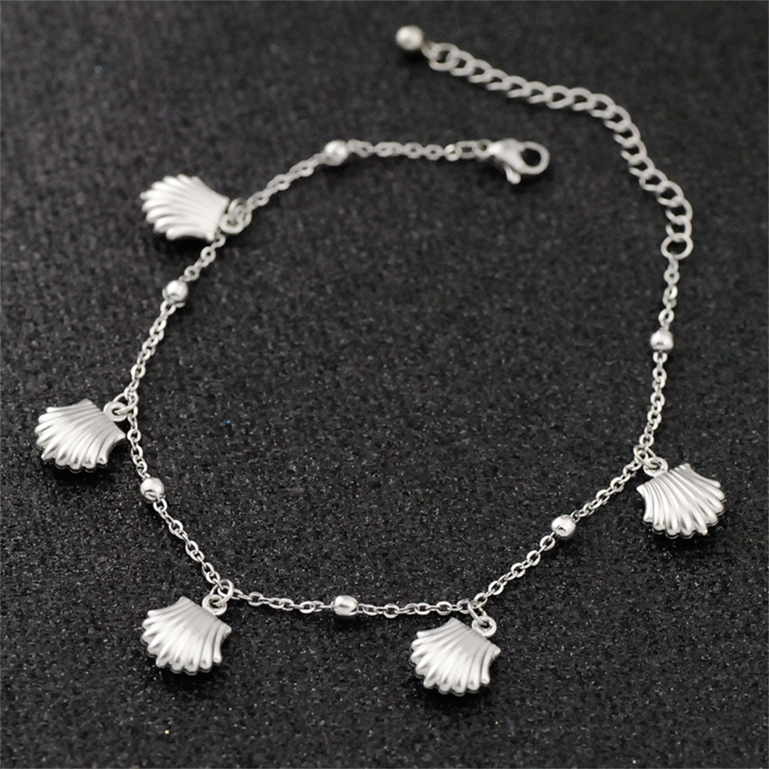 Solid Color Pattern Unisex Gender Wholesale Jewelry Simple Style Classic Style Solid Color Titanium Steel Anklet