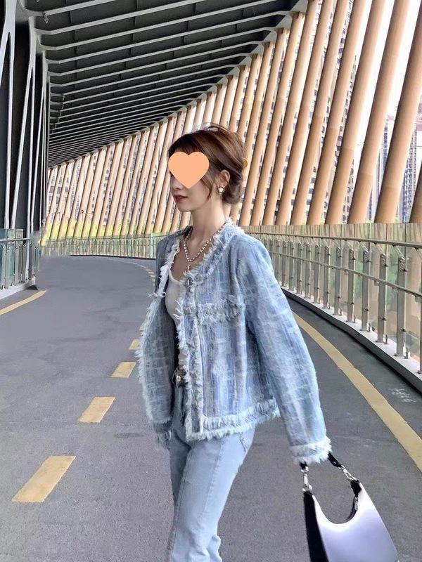 风外套女秋季气质时尚减龄做旧潮流设计感小众OL牛仔外搭|undefined