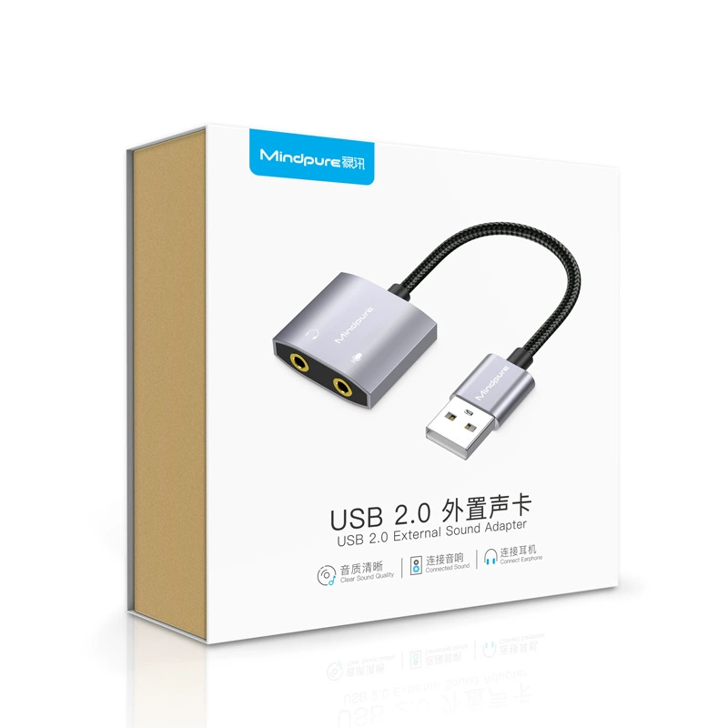 USB-устройство Luxun: внешняя звуковая карта 3,5 мм на два устройства для настольного ПК ноутбука PS4