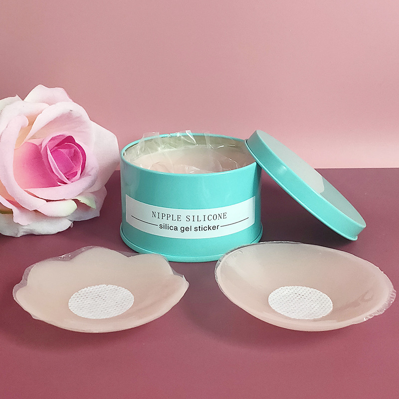 Manufacturer wholesale invisible breast patch, anti-light, anti-bump, swimming, waterproof, silicone latex patch, breathable, traceless nipple patch