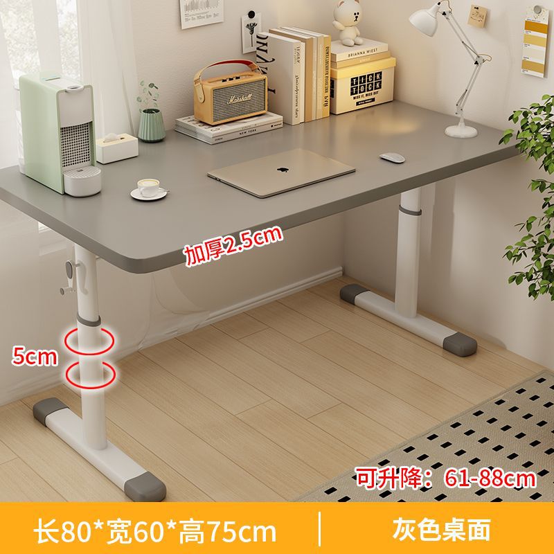 Mesa de aprendizaje infantil simple mesa de escritorio para estudiantes de primaria móvil simple elevación de la mesa larga mesa de madera elevación