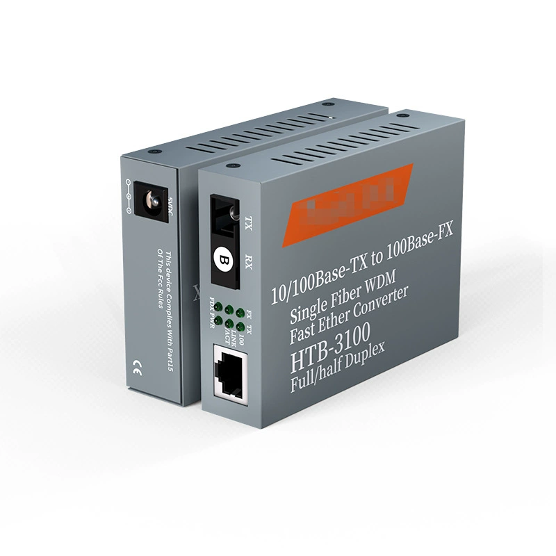 Сотни микро-гигабитных одномодовых волокон HTB-3100ABHTB-GS-03A B Optical Transcendee Optical Transcendee Optical Converter