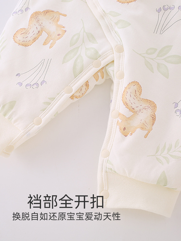 赤ちゃんの蝶々衣120gの厚い綿の新生児は赤ちゃんの綿の連体の服のa類の新生児の連体の服に登ります。|undefined