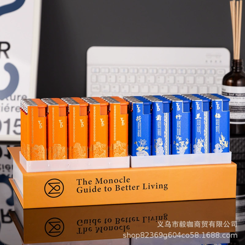 Новая сетка красная зажигалка китайский ветер большой металлический прямой удар ветрозащитный надувной высокого качества прочный креативный завод оптом