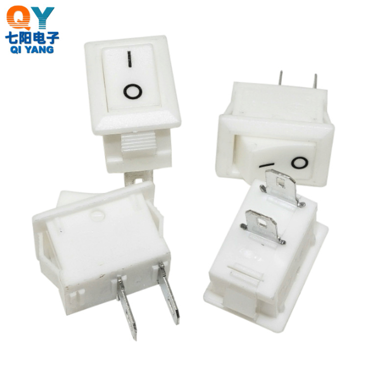 船型/翘板开关KCD11-101 10*15 2脚2档 白色10X15 两脚两档铜脚