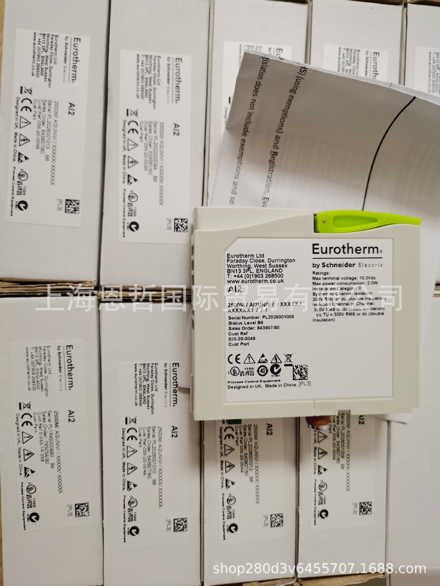 Eurotherm欧陆模块T2550/L10/F32/ELIN/SEIA，T2550/L20/F32/ELIN