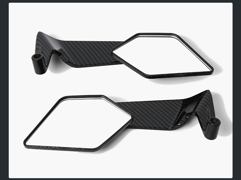 Cross-Border Motorcycle Modified Rearview Mirror Universal Fixed Wing Rearview Mirror Suitable for No.9 Yamaha Reflector