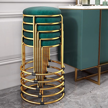 轻奢凳子可叠放家用圆凳可摞叠结实耐用备用简约板凳饭店餐桌凳