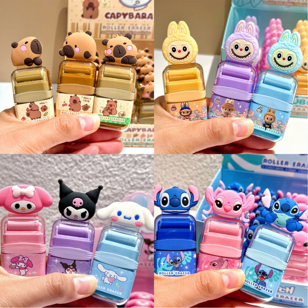 Nuevos productos Carpi Dolphin Roller Eraser multifuncional de doble cabeza de limpieza de goma de limpieza