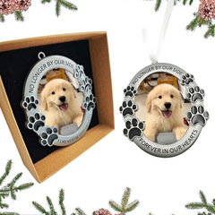 金属猫フォトフレーム犬首吊り記念フォトフレーム足跡ペイントエナメルフォトフレームクリスマス装飾メーカー