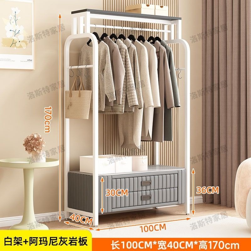 [소프트백 더블드로] 100 화이트 프레임 그레이 + 아르마니 그레이 스톤 플레이트