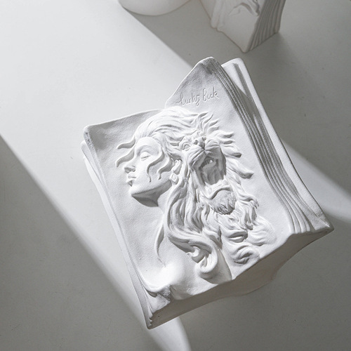 ins ceramic bookstand creative human body vase home bookcase desktop storage office bookends ornaments wholesale