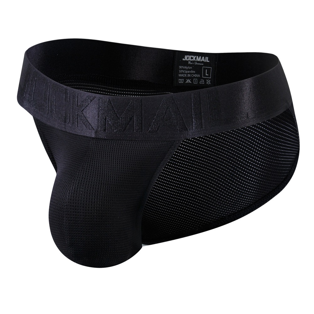 Jockmail 2022 nueva ropa interior de los hombres triángulo malla transpirable deportes fitness shorts