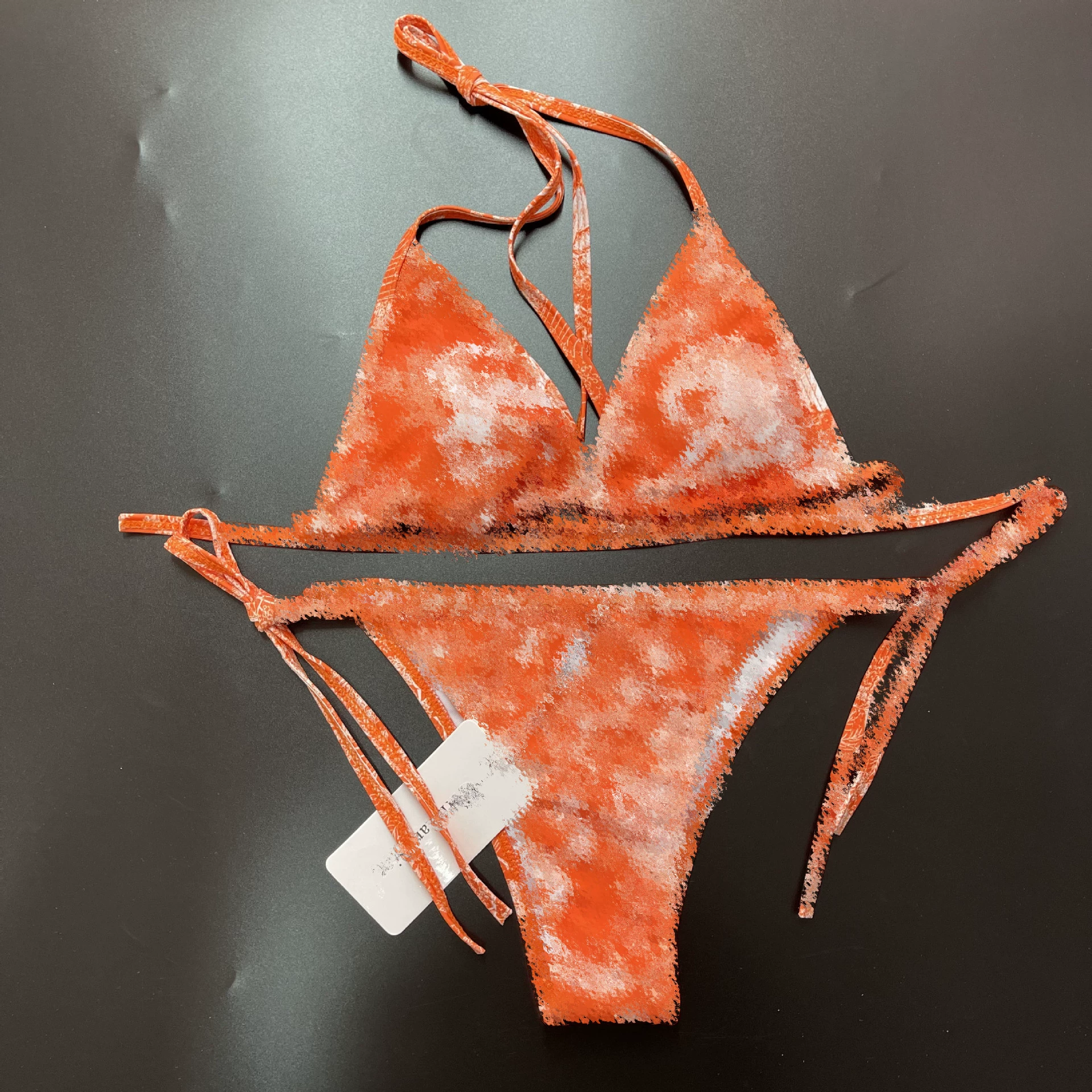Multicoloured beach swimwear, (Physicals), plus size
