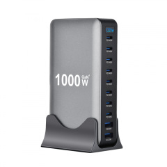 1000W氮化镓PD充电器 10口多功能1000W适配器 新款950W多口充电器