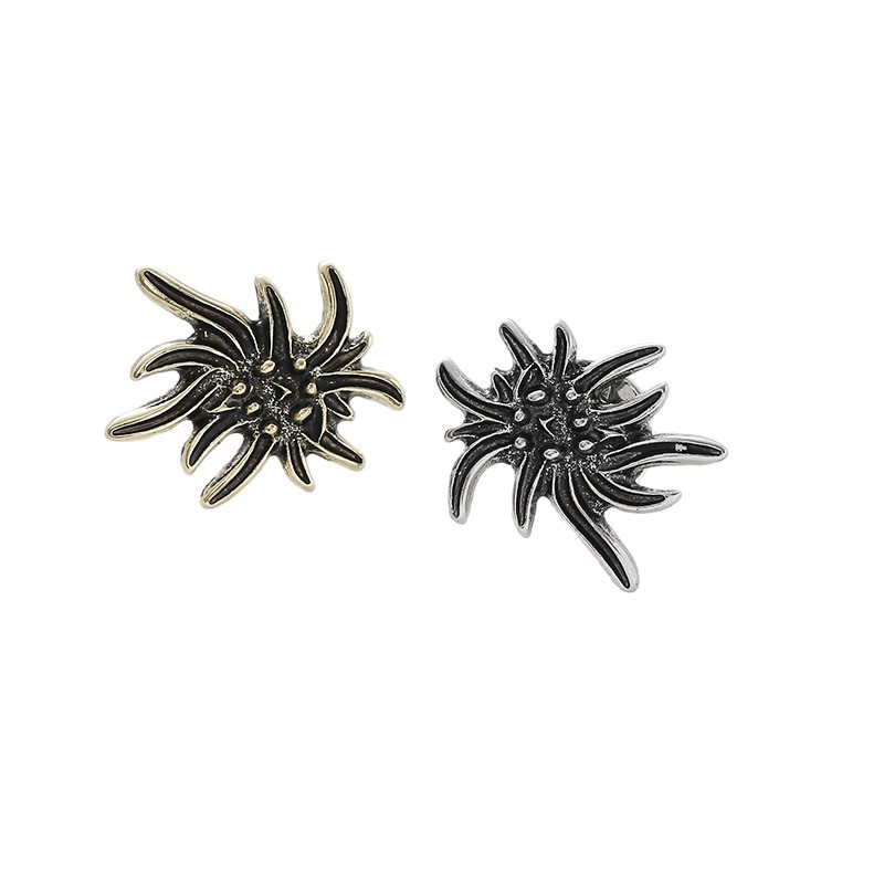 Spilla edelweiss elegante da donna accessorio vintage_voghion.com