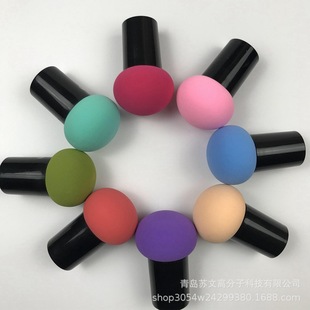Wholesale mushroom puff with handle makeup sponge Foundation mushroom head seal puff beauty egg makeup tools