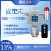 Industry explosion-proof Fixed Four Gas Tester Online testing poisonous harmful Gas Hydrogen sulfide oxygen