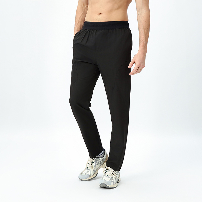 Men's Sports Pants Spring and Summer Thin Woven Running Casual Nine-Point Pants Loose Quick-Dry Fitness Training Pants Jogging