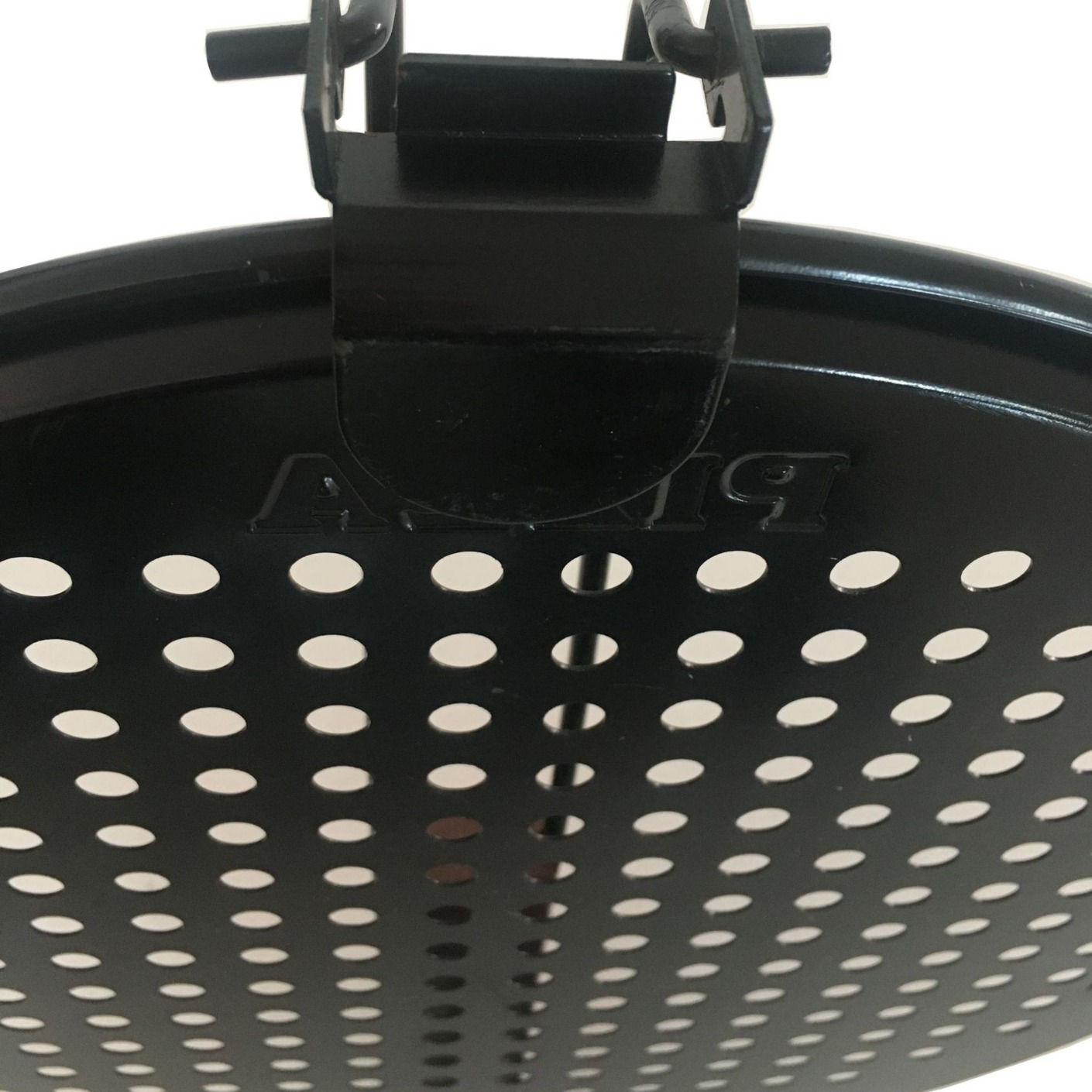 Lavabo de pizza del fabricante de la cuenca de fritura de la manija plegable de la pizza lavabo negro antiadherente