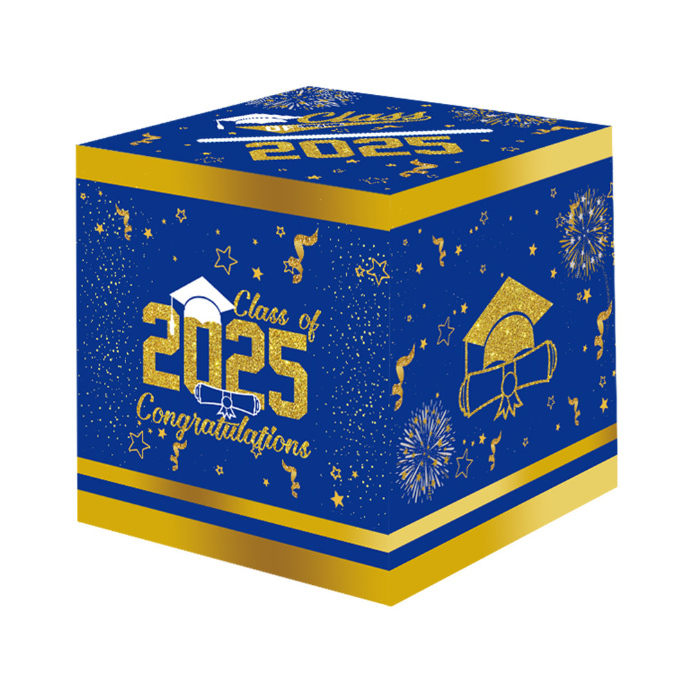 Transfronterizo nueva temporada de graduación decoración de fiesta caja de lotería diseño de fiesta de graduación juego boleta caja de mensaje