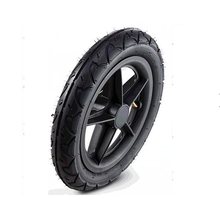 POUCH P68婴儿车配件充气后轮轮子内胎外胎12寸内带弯嘴