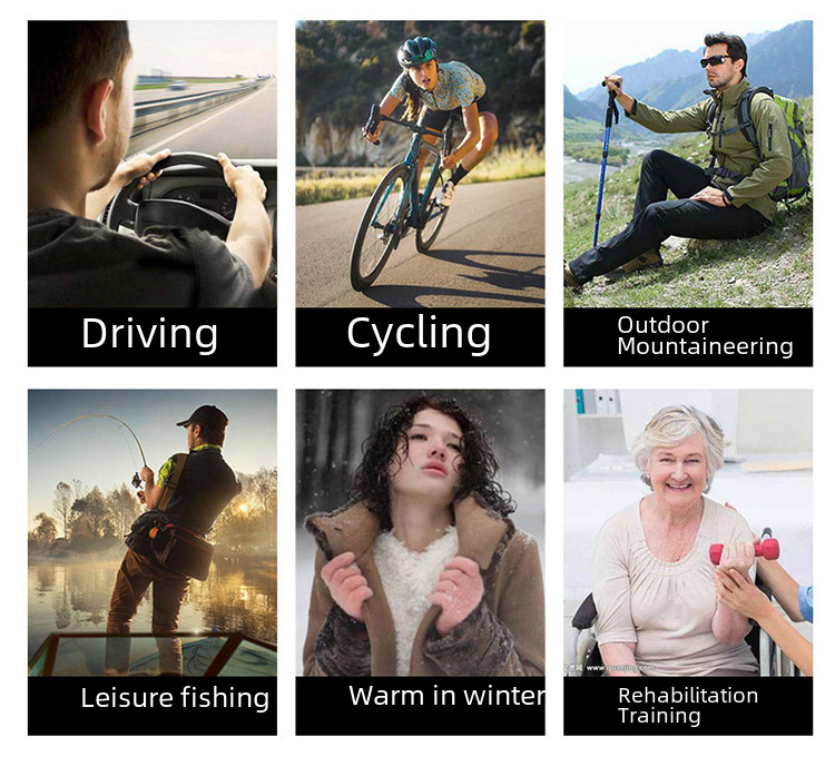  Outdoor Copper Fiber Half Finger Cycling Gloves Fitness Rehabilitation Silicone Anti-slip Training Cycling Gloves Wholesale_maomaolike.com