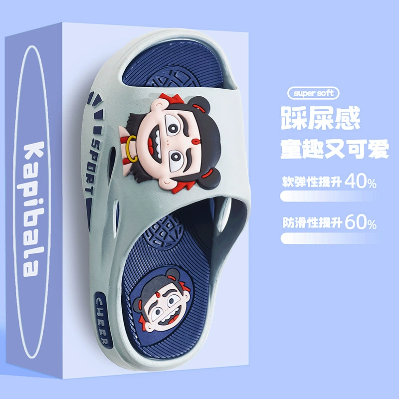 Детские холодные тапочки мальчик летний мультфильм новый стиль