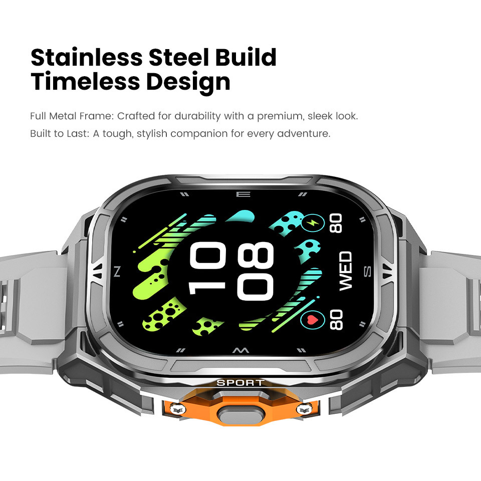 Smartwatch X5 Rugged Outdoor Gps With Amoled Screen And Compass_voghion.com