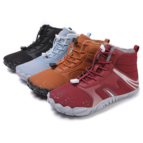 Outdoor warm cotton shoes best-selling winter cotton shoes couple with extra padding and thickness snow boots durable rubber sole indoor