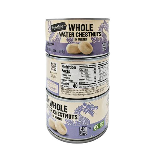 Guangxi Lipu Water Chestnut in Clear Water Canned Vegetable Canned Goods Lipu Canned Food Factory Exported Clear Water Water Chestnut Canned