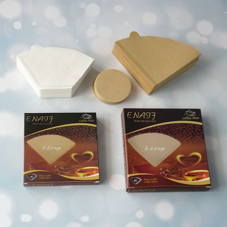 51mm58 Round Coffee Filter Paper Drip Filter Hand Brewed Cup V60 Primary Color White Conical Funnel Coffee Powder Filter Paper