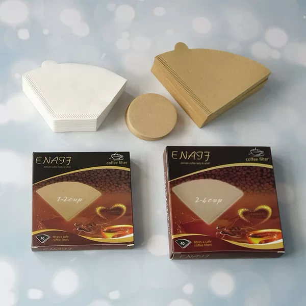 51mm58 Round Coffee Filter Paper Drip Filter Hand Brewed Cup V60 Primary Color White Conical Funnel Coffee Powder Filter Paper